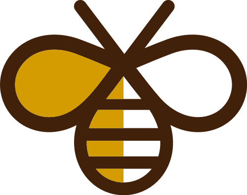 抽象簡(jiǎn)約小蜜蜂矢量圖形 logo png