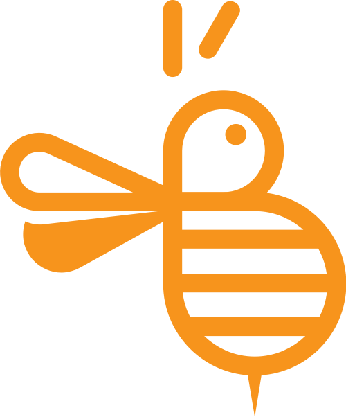 可愛(ài)小蜜蜂矢量圖形 logo png