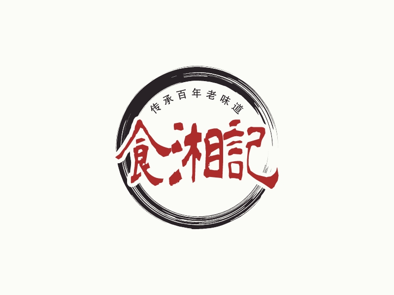 食湘記LOGO設(shè)計