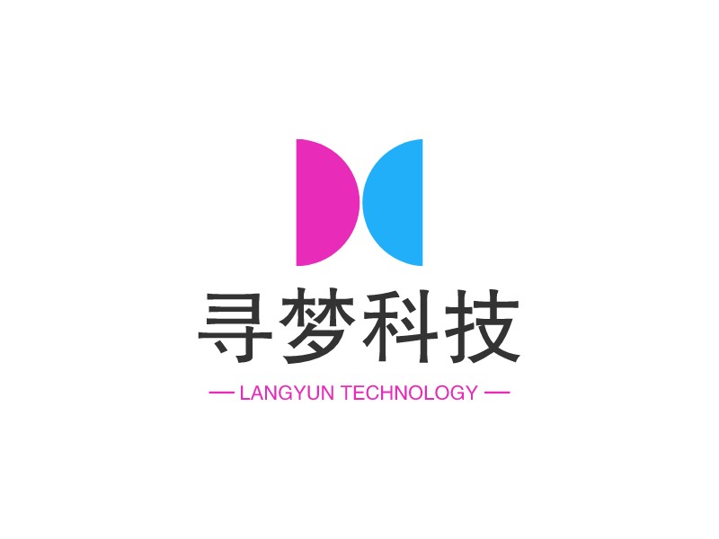 尋夢科技logo設(shè)計